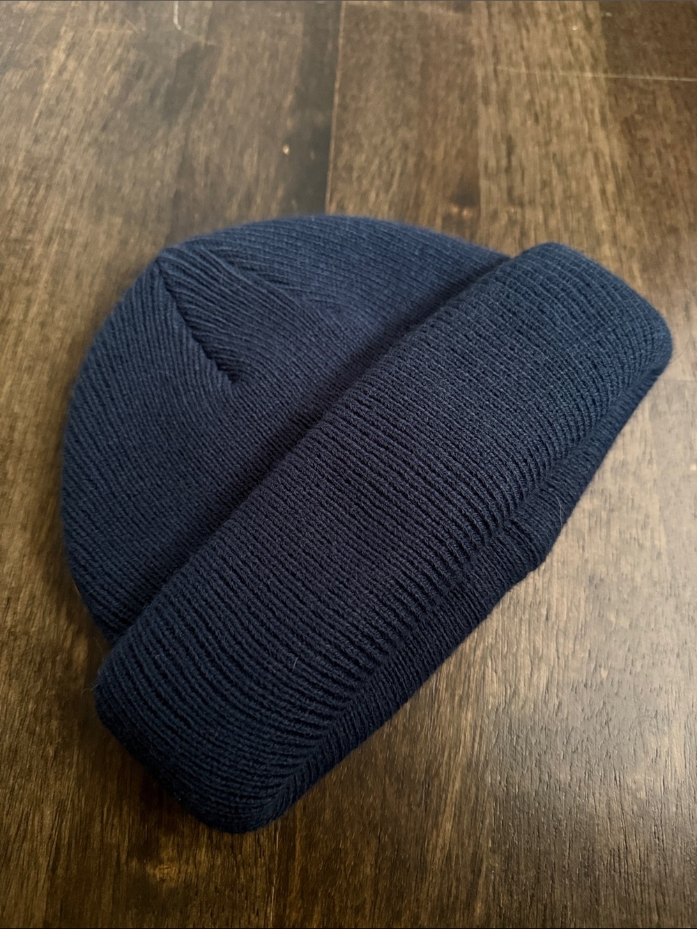 Classic Navy Knit Beanie Urban Outfitters